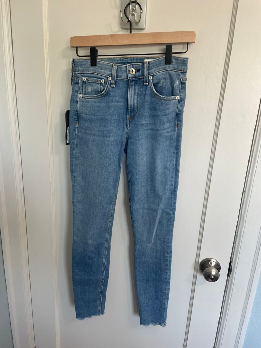 NWT Rag & Bone Cate Mid Rise Ankle Skinny Jeans Womens 24 Palmer Wash